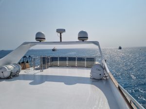 Highdeck eines Schiffes